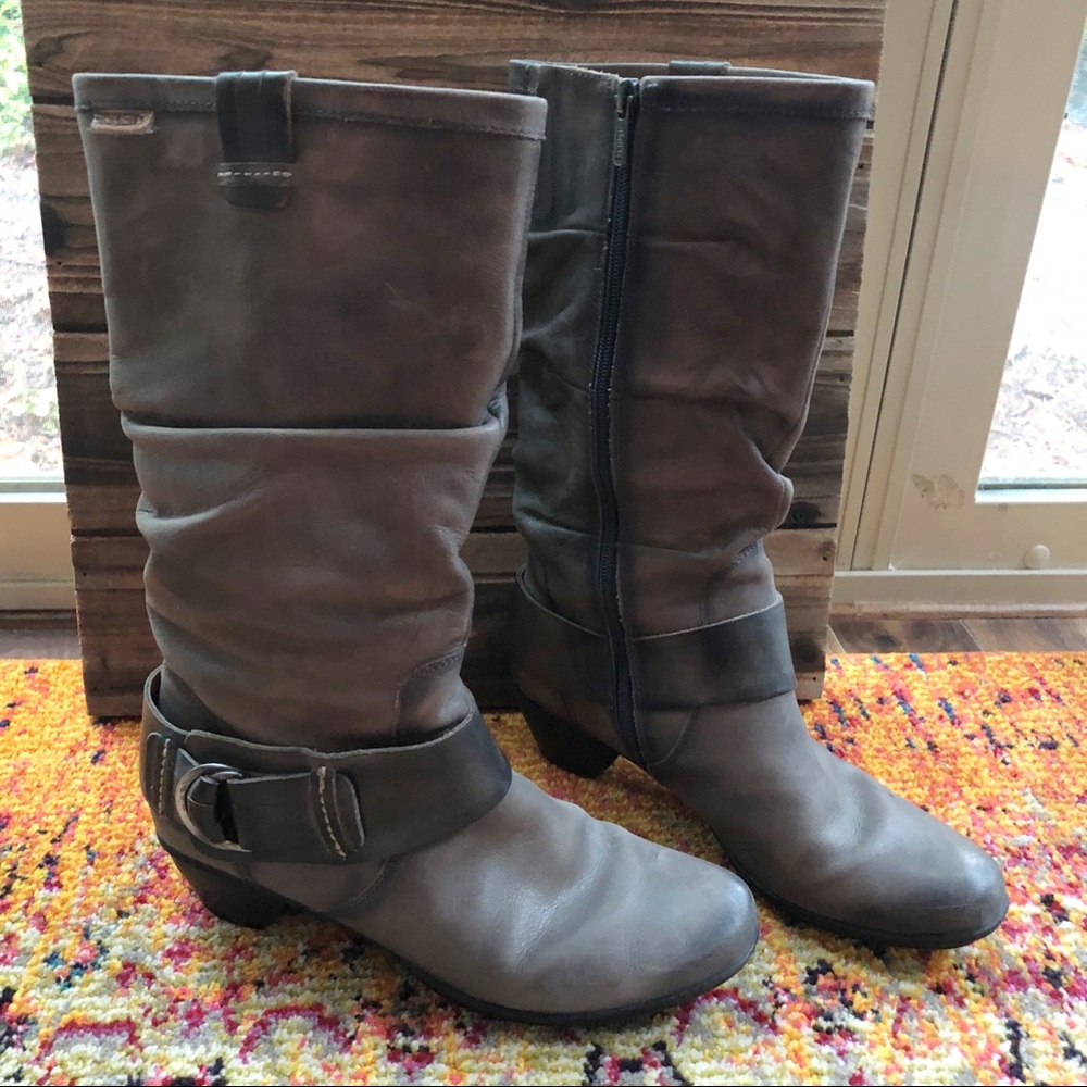 Pikolinos Leather Tall Slouch Boots Size 39 /8.5-9